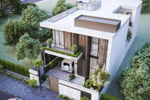 Villax bản thiết kế nhà 2 tầng H's Vũng Tàu Villa - 175m2
