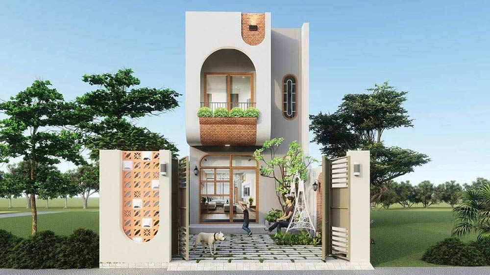 Mẫu nhà ống 2 tầng đẹp