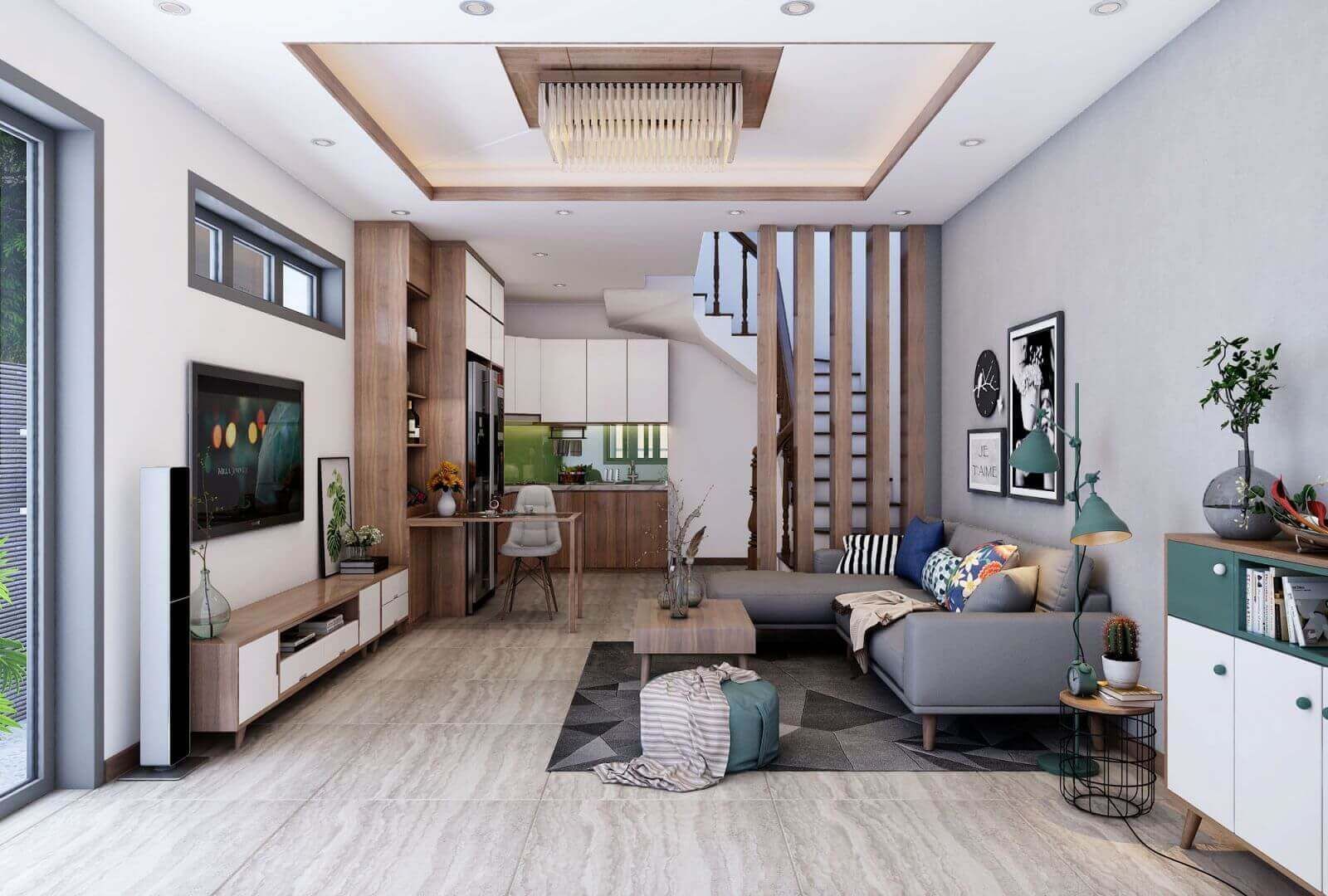 Việc lên ý tưởng cho phòng khách đẹp nhà ống cần được thực hiện qua nhiều bước