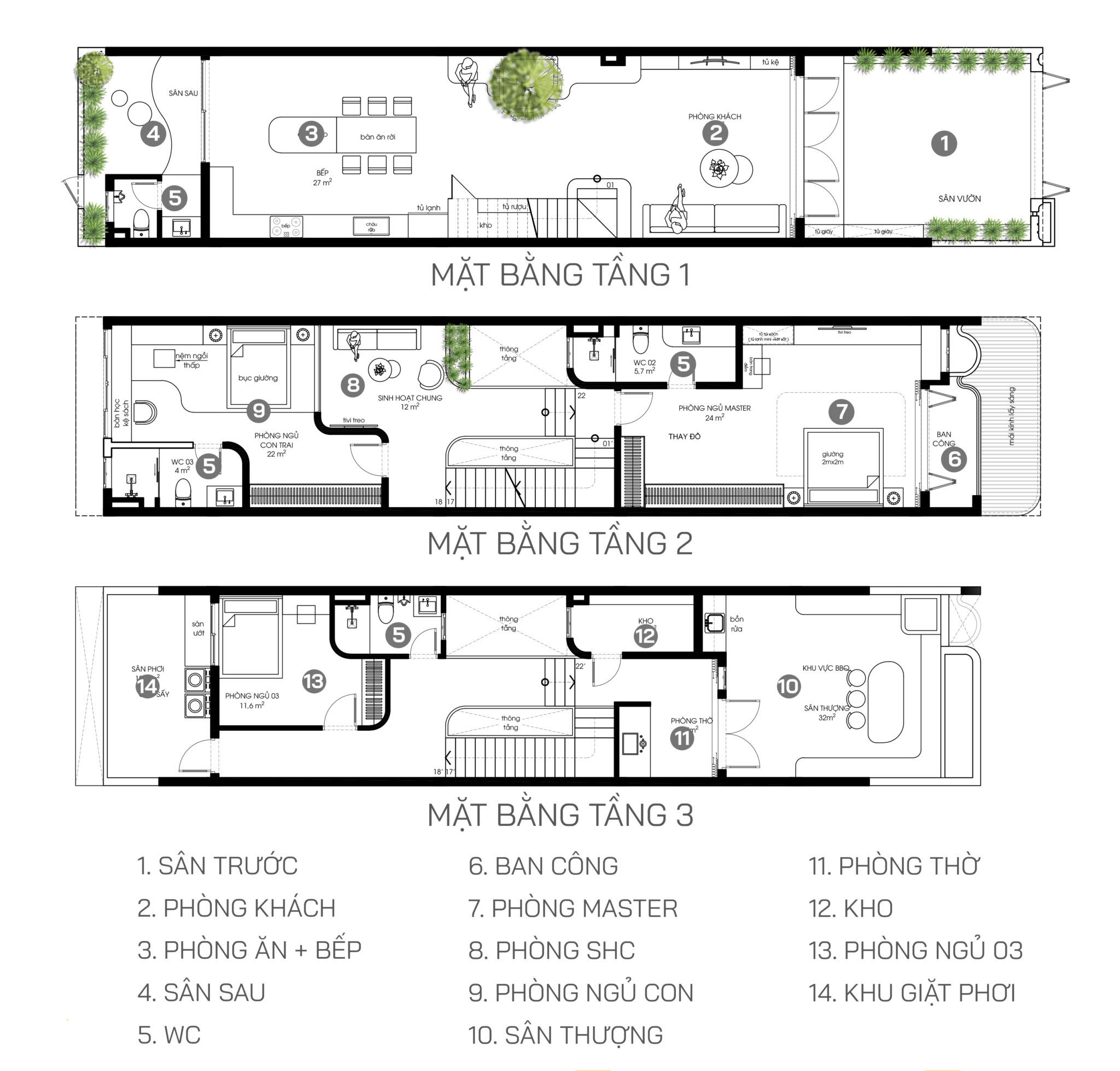 Bản vẽ 2D thể hiện thiết kế mẫu nội thất nhà ống đẹp