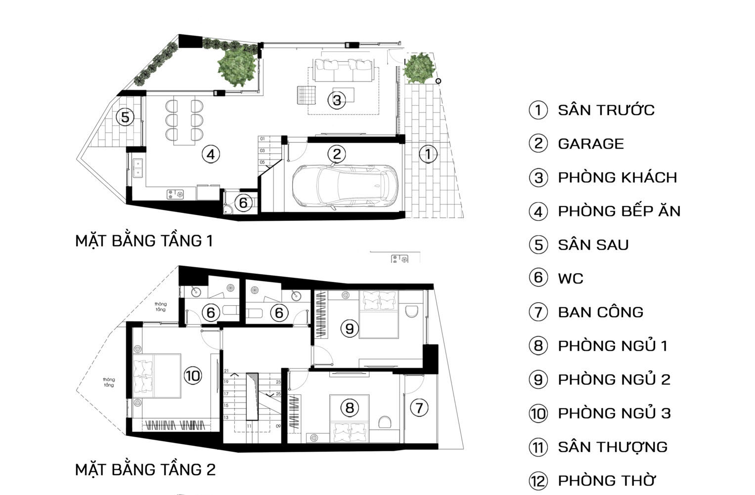 Dự án thiết kế nội thất phòng khách kết hợp chất liệu truyền thống vào phong cách hiện đại