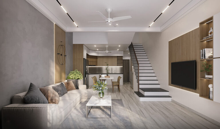 Villax thiết kế nội thất nhà ống mặt tiên 4m Vung Tau Modern Tube House