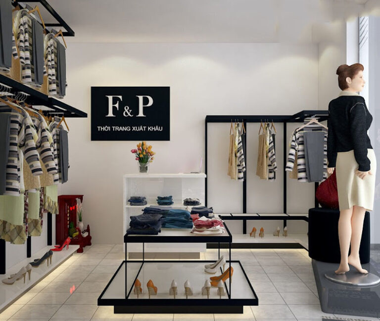 Villax thiết kế shop quần áo nữ nhỏ đẹp F&P Fashion Shop