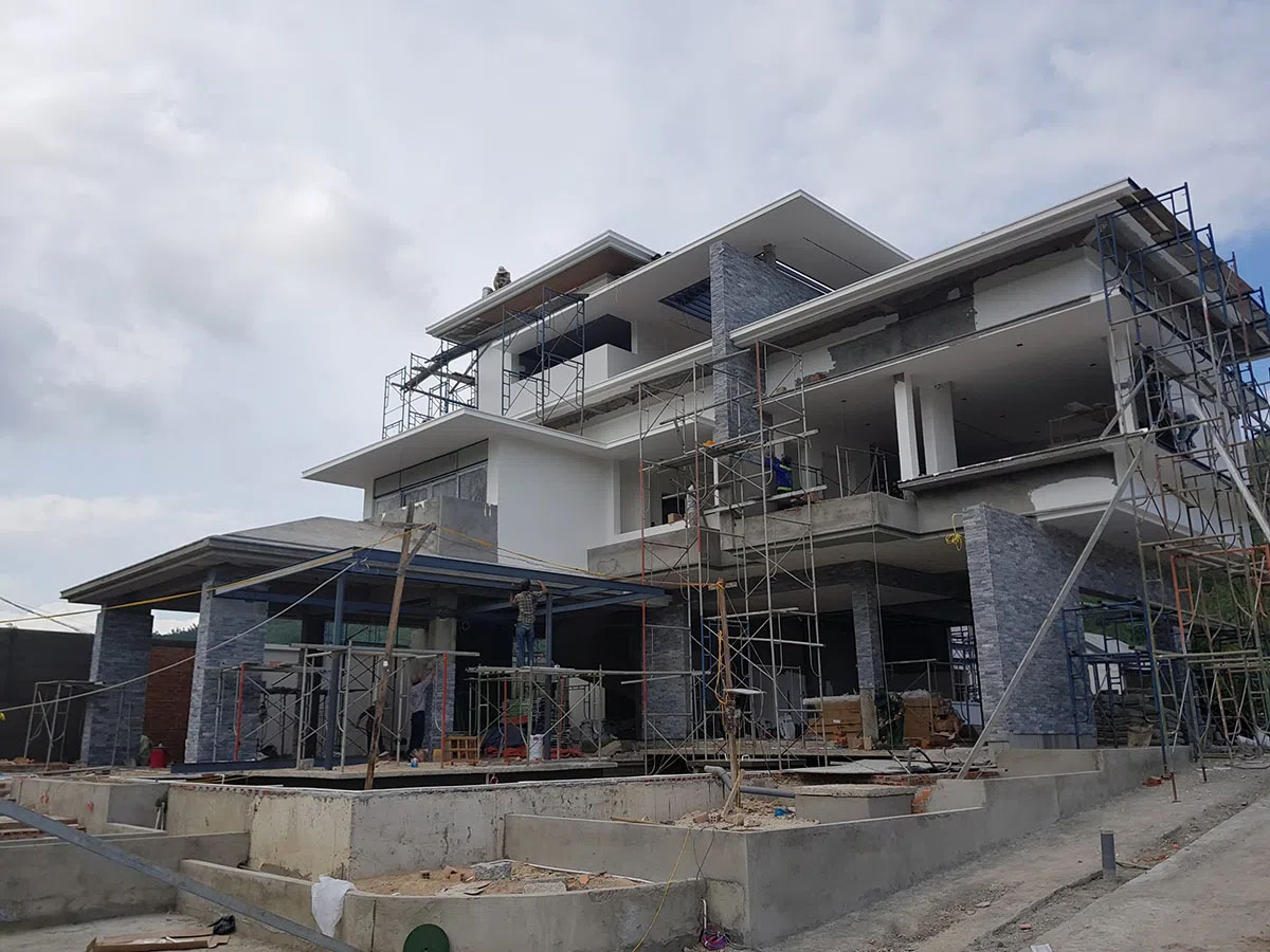 Mô hình kiến trúc thiết kế xây dựng biệt thự độc đáo của ngôi nhà hình chữ T là một điểm đặc sắc trong phong cách thiết kế của Villax