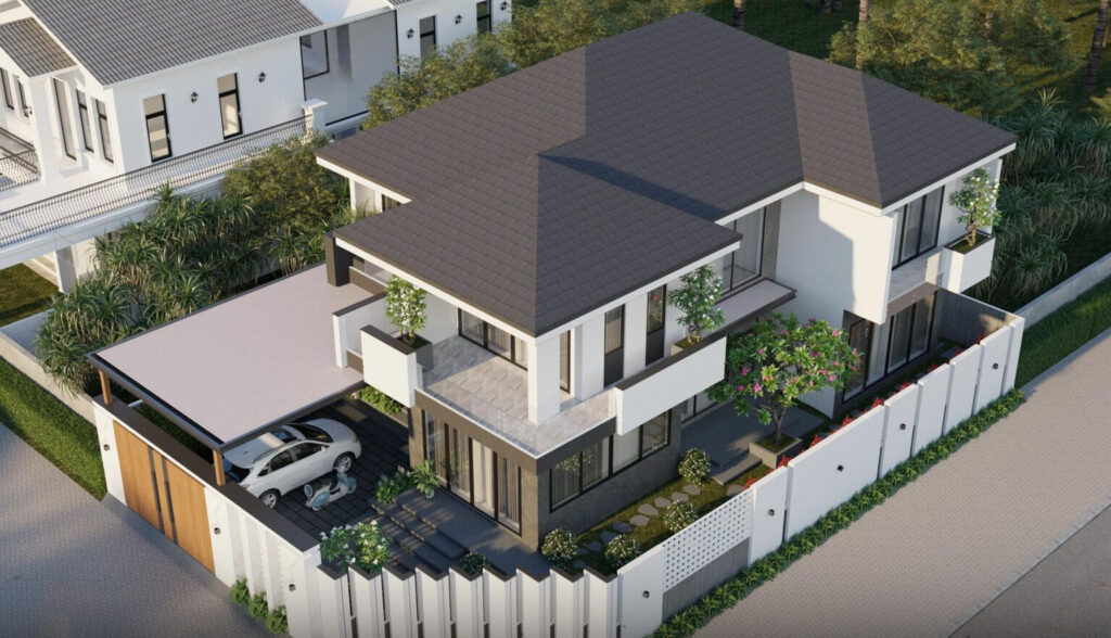 dự án biệt thự hai tầng mái Nhật tại Tây Ninh đã tạo nên một tác phẩm kiến trúc xuất sắc