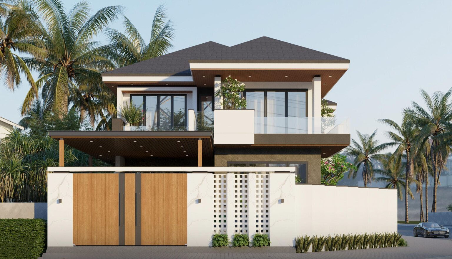 Mái Nhật đã trở thành lựa chọn phổ biến cho các ngôi nhà hiện đại