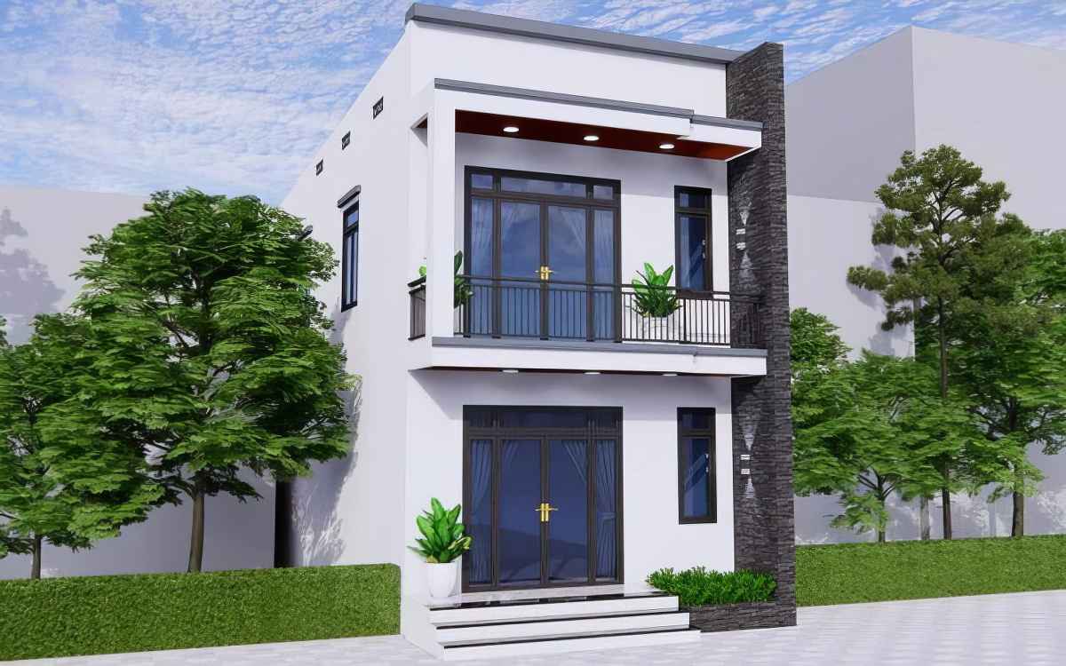 Thiết kế mẫu mặt tiền nhà ống 2 tầng hiện đại ngày càng chú trọng đến tính cá nhân hóa