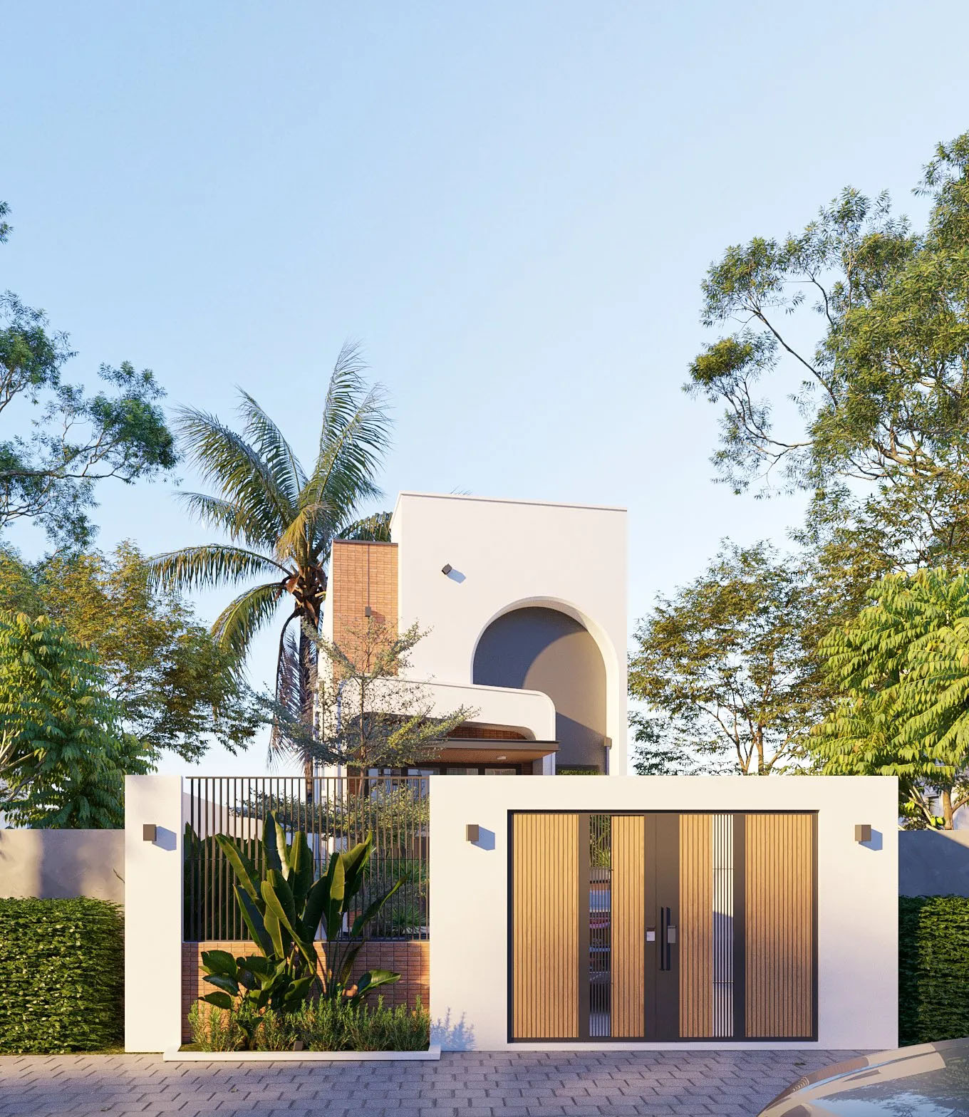Ngôi nhà Tuan's House nằm ở hướng Tây trên lô đất xéo tại Long An