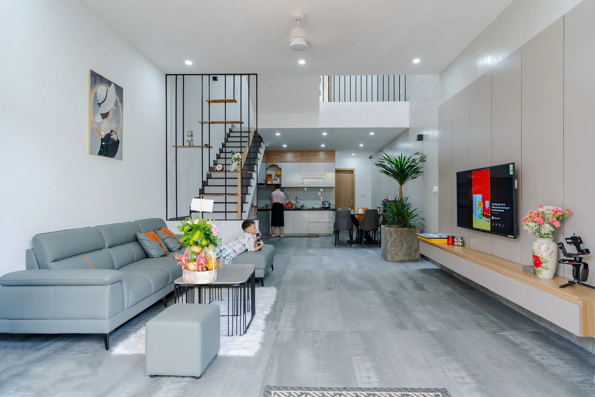 HA's House được thiết kế với phong cách nội thất hiện đại và tối giản