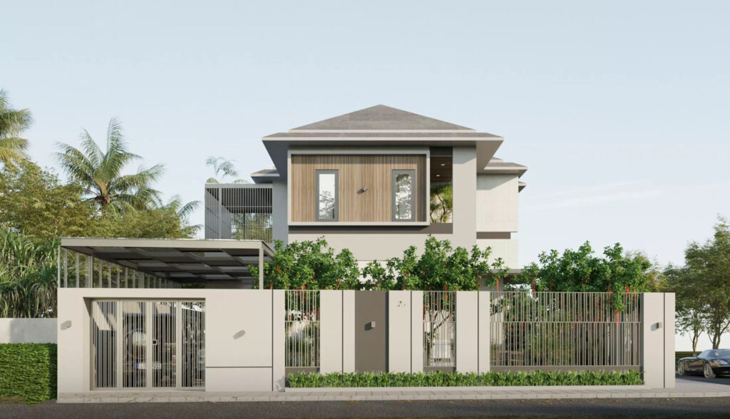 N’s House là biểu tượng của sự kết hợp hoàn hảo giữa kiến trúc hiện đại và vẻ đẹp tự nhiên.