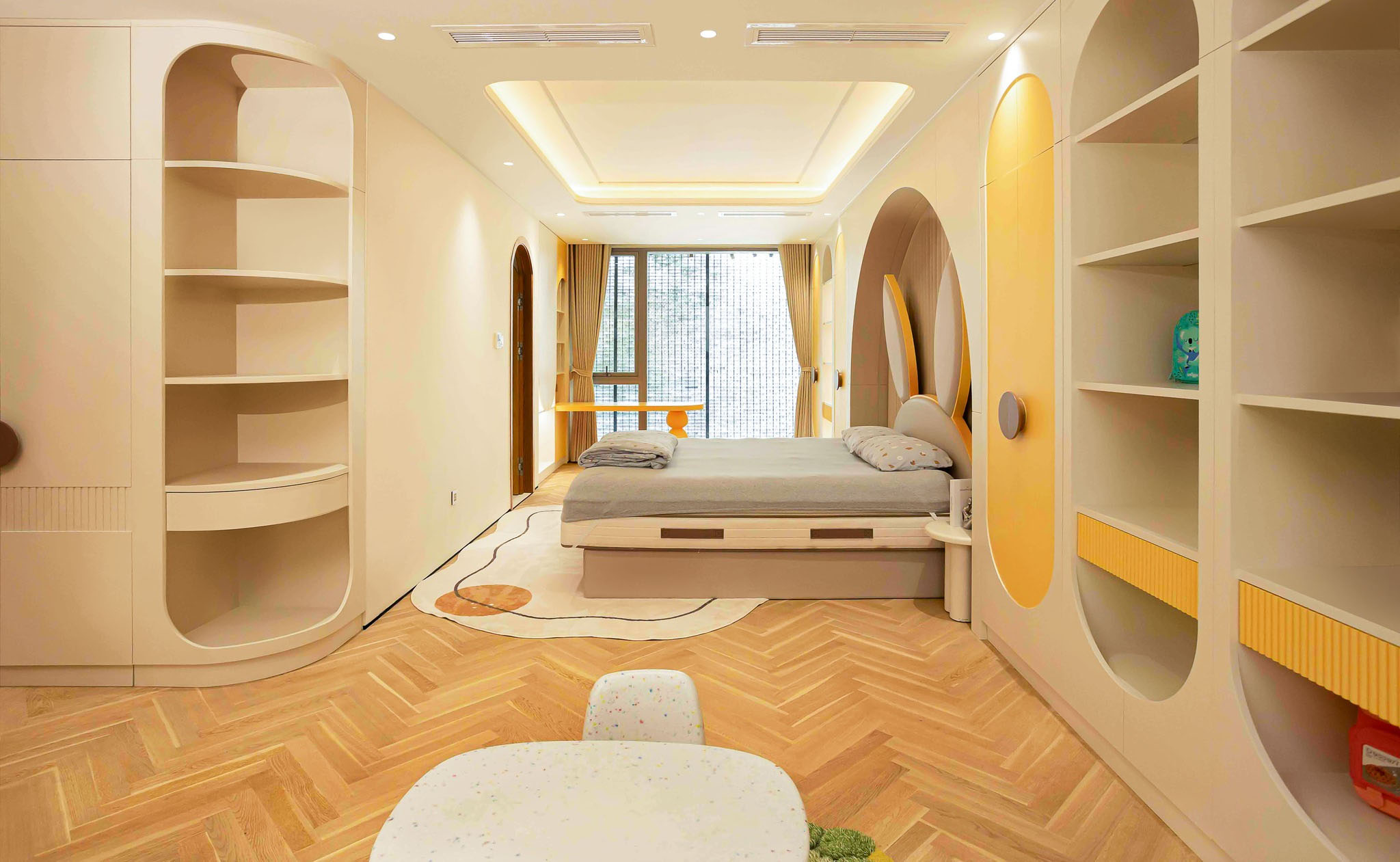 mong muốn thiết kế phòng ngủ trẻ em hiện đại của các con theo chủ đề các nhân vật hoạt hình và màu sắc mà chúng yêu thích.