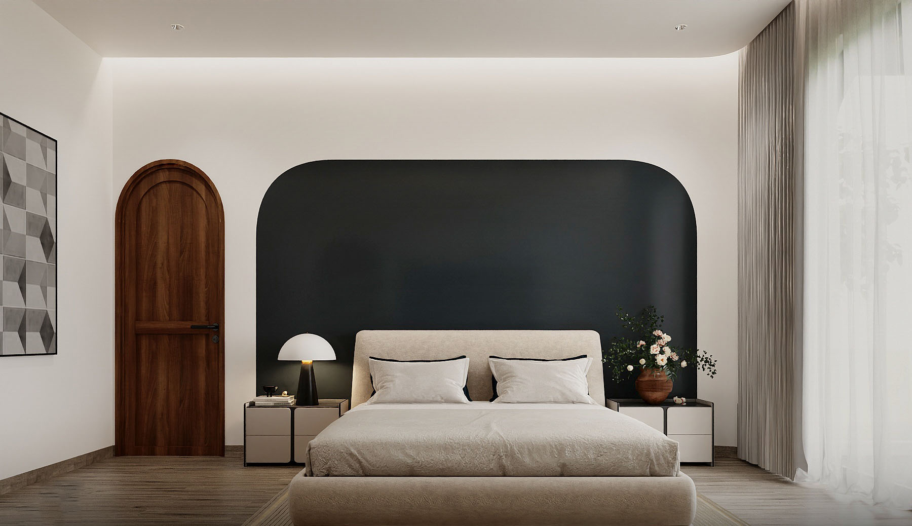 Nét đẹp phố cổ hội tụ trong các viên gạch trang trí của PH's Villa là điểm nhấn đặc biệt