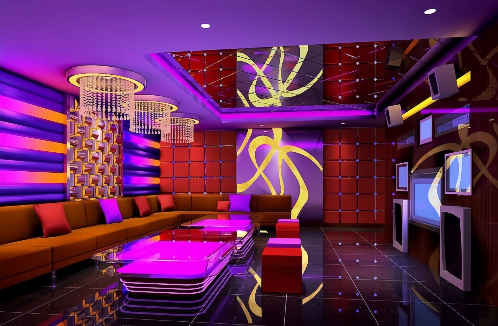 Nội thất phòng karaoke cần có thiết kế hấp dẫn, tạo ấn tượng ngay từ cái nhìn đầu tiên