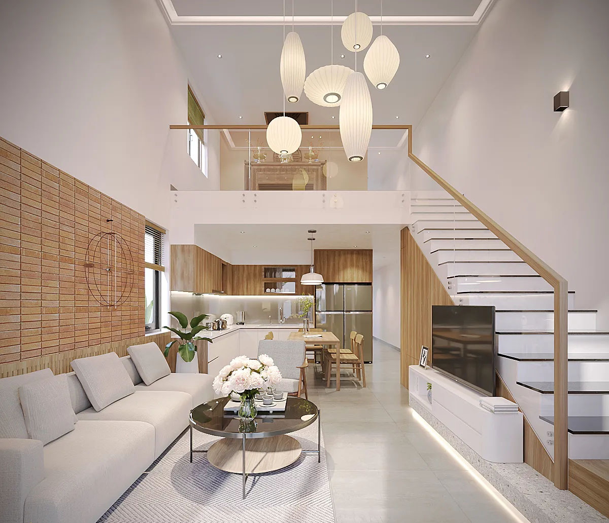 Vật liệu chính được sử dụng như conwood và gỗ màu sáng