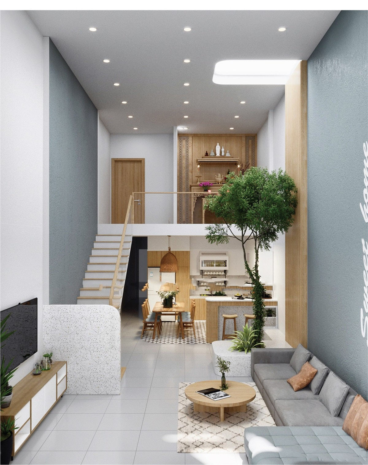 Sự đồng nhất trong phong cách thiết kế, màu sắc và vật liệu là chìa khóa để tạo nên một không gian hài hòa và dễ chịu.